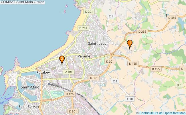 plan COMBAT Saint-Malo Associations COMBAT Saint-Malo : 3 associations