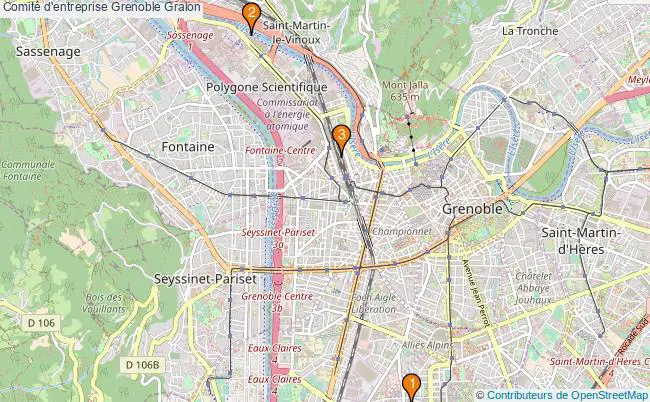plan Comité d'entreprise Grenoble Associations comité d'entreprise Grenoble : 3 associations