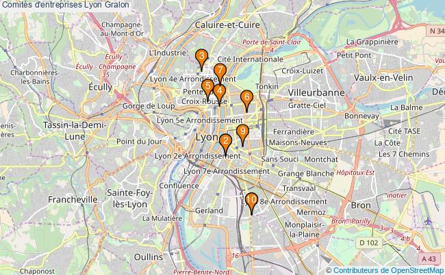 plan Comités d'entreprises Lyon Associations comités d'entreprises Lyon : 10 associations