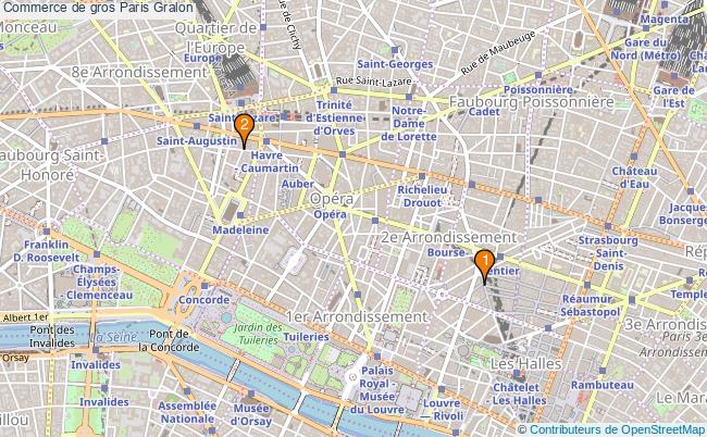 plan Commerce de gros Paris Associations commerce de gros Paris : 3 associations