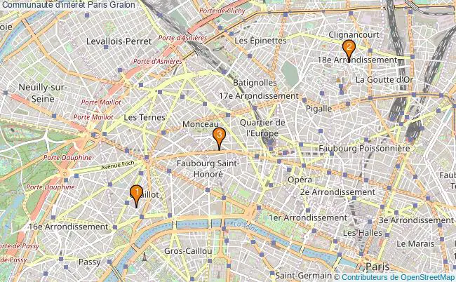 plan Communauté d'intérêt Paris Associations communauté d'intérêt Paris : 4 associations