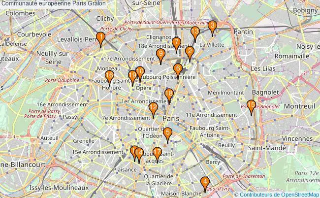 plan Communauté européenne Paris Associations communauté européenne Paris : 37 associations
