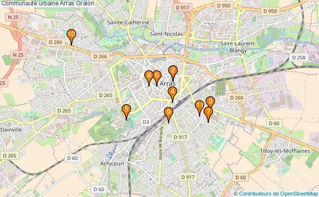 plan Communauté urbaine Arras Associations communauté urbaine Arras : 10 associations