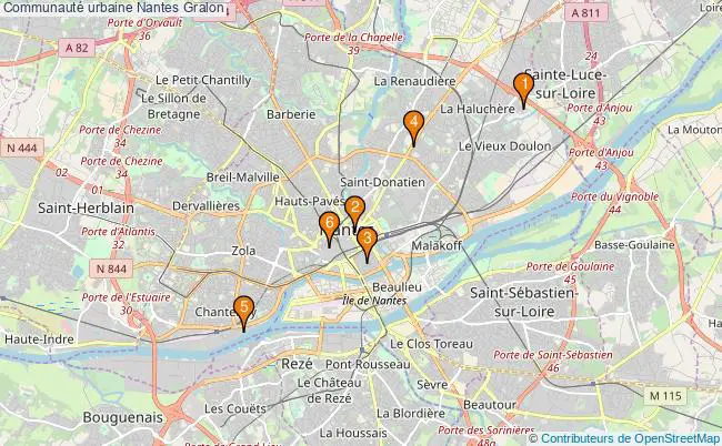 plan Communauté urbaine Nantes Associations communauté urbaine Nantes : 7 associations