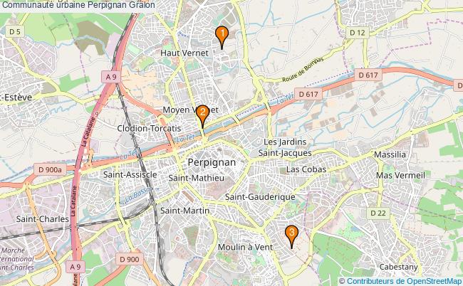 plan Communauté urbaine Perpignan Associations communauté urbaine Perpignan : 3 associations
