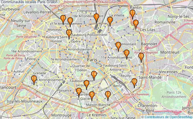 plan Communautés locales Paris Associations communautés locales Paris : 24 associations