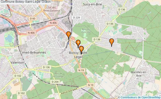 plan Commune Boissy-Saint-Léger Associations commune Boissy-Saint-Léger : 12 associations