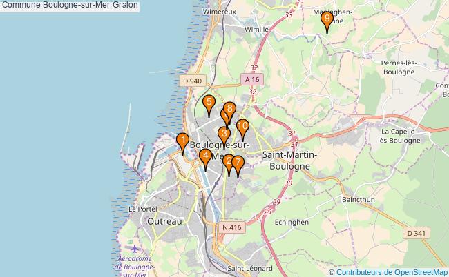 plan Commune Boulogne-sur-Mer Associations commune Boulogne-sur-Mer : 8 associations