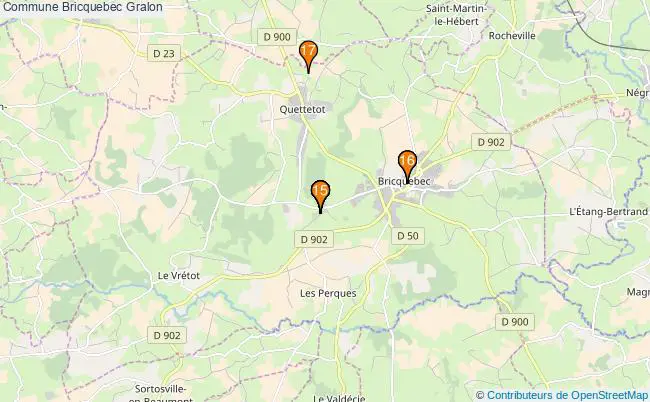 plan Commune Bricquebec Associations commune Bricquebec : 16 associations