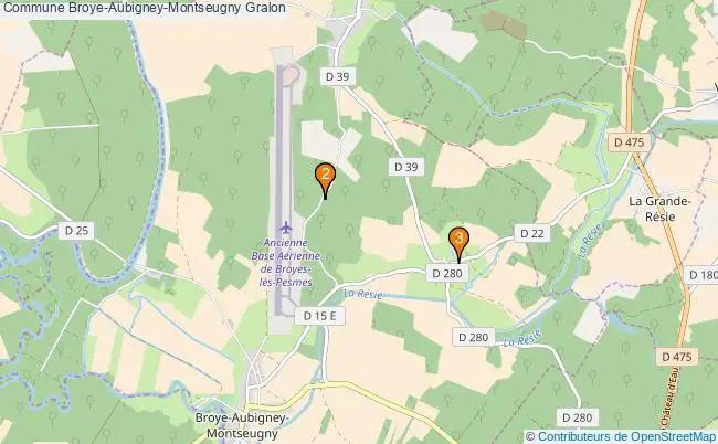 plan Commune Broye-Aubigney-Montseugny Associations commune Broye-Aubigney-Montseugny : 3 associations