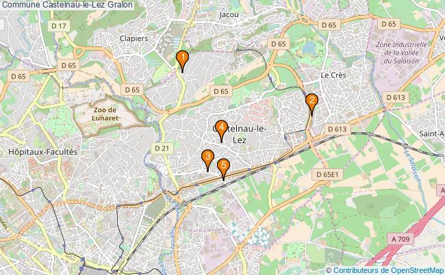 plan Commune Castelnau-le-Lez Associations commune Castelnau-le-Lez : 11 associations