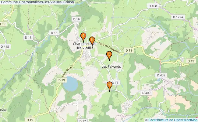 plan Commune Charbonnières-les-Vieilles Associations commune Charbonnières-les-Vieilles : 6 associations