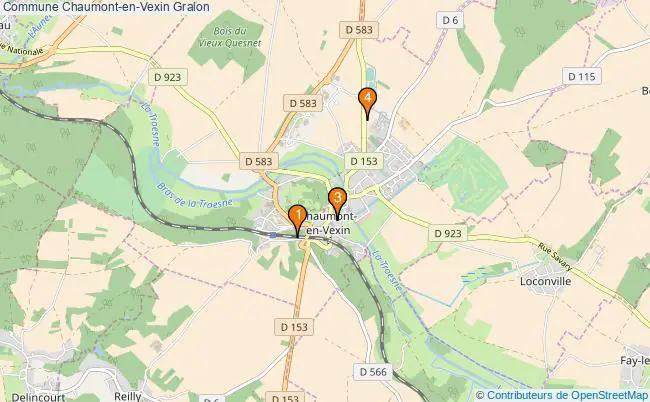 plan Commune Chaumont-en-Vexin Associations commune Chaumont-en-Vexin : 3 associations