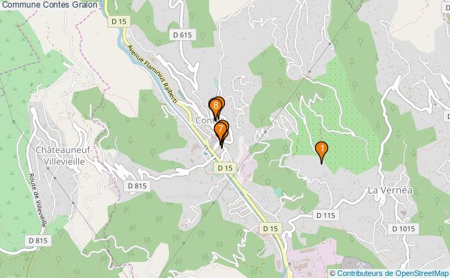 plan Commune Contes Associations commune Contes : 8 associations