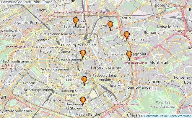 plan Commune de Paris Paris Associations Commune de Paris Paris : 13 associations