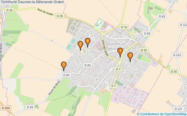 plan Commune Douvres-la-Délivrande Associations commune Douvres-la-Délivrande : 5 associations