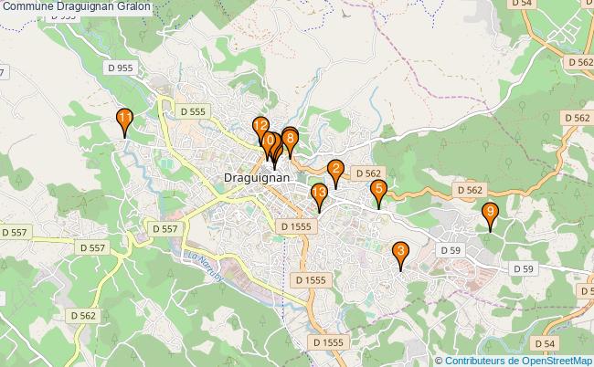 plan Commune Draguignan Associations commune Draguignan : 15 associations