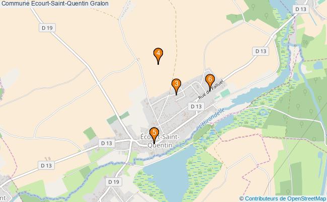 plan Commune Ecourt-Saint-Quentin Associations commune Ecourt-Saint-Quentin : 5 associations
