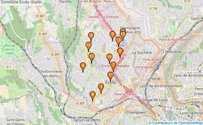 plan Commune Ecully Associations commune Ecully : 15 associations