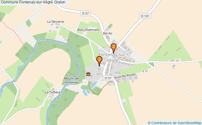 plan Commune Fontenay-sur-Vègre Associations commune Fontenay-sur-Vègre : 3 associations