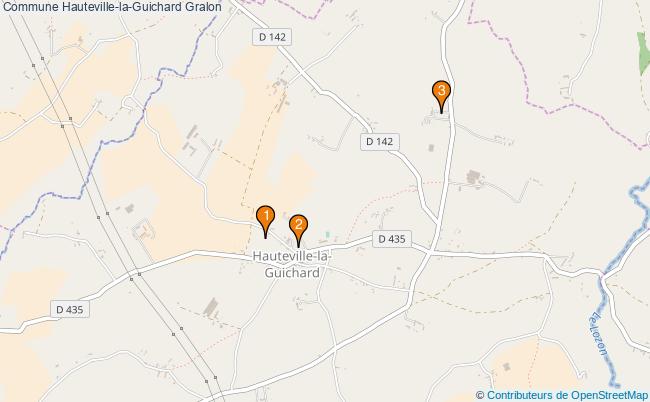 plan Commune Hauteville-la-Guichard Associations commune Hauteville-la-Guichard : 4 associations