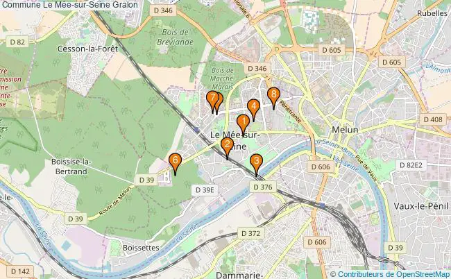 plan Commune Le Mée-sur-Seine Associations commune Le Mée-sur-Seine : 9 associations