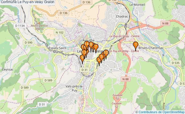 plan Commune Le Puy-en-Velay Associations commune Le Puy-en-Velay : 16 associations