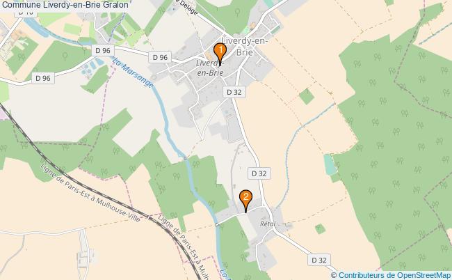 plan Commune Liverdy-en-Brie Associations commune Liverdy-en-Brie : 2 associations