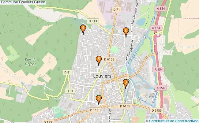 plan Commune Louviers Associations commune Louviers : 6 associations