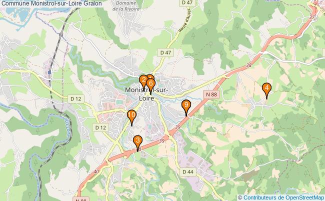 plan Commune Monistrol-sur-Loire Associations commune Monistrol-sur-Loire : 10 associations