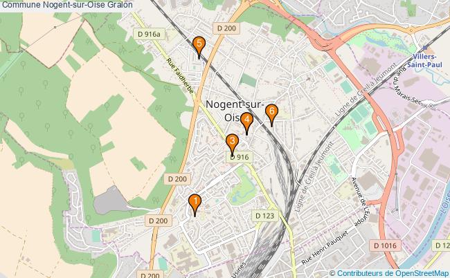 plan Commune Nogent-sur-Oise Associations commune Nogent-sur-Oise : 7 associations