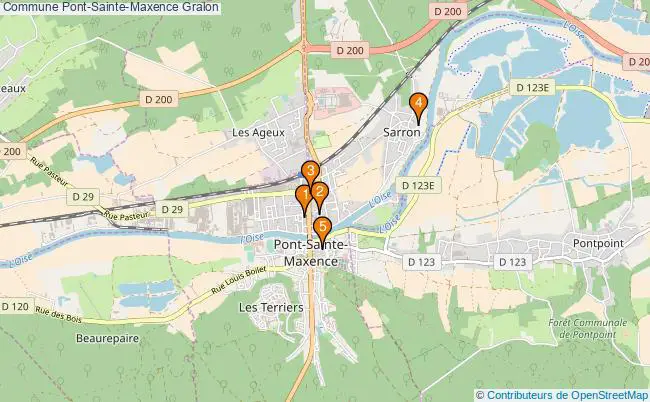 plan Commune Pont-Sainte-Maxence Associations commune Pont-Sainte-Maxence : 5 associations