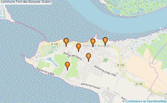 plan Commune Port-des-Barques Associations commune Port-des-Barques : 12 associations