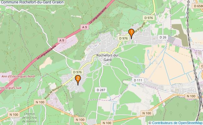 plan Commune Rochefort-du-Gard Associations commune Rochefort-du-Gard : 4 associations