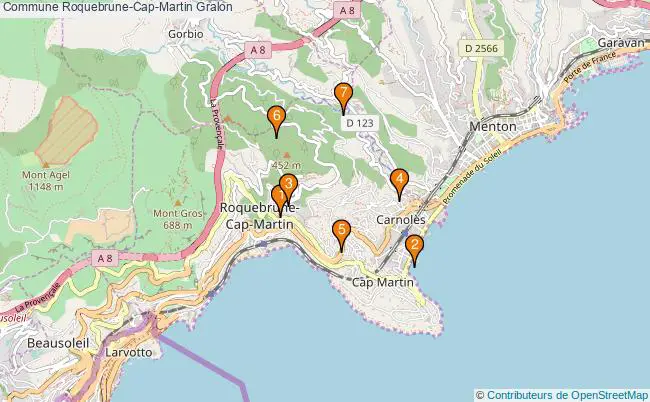 plan Commune Roquebrune-Cap-Martin Associations commune Roquebrune-Cap-Martin : 7 associations