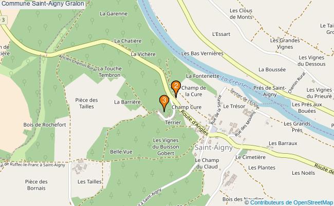plan Commune Saint-Aigny Associations commune Saint-Aigny : 2 associations