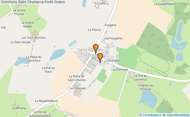 plan Commune Saint-Charles-la-Forêt Associations commune Saint-Charles-la-Forêt : 2 associations