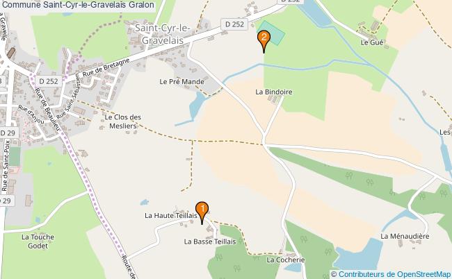 plan Commune Saint-Cyr-le-Gravelais Associations commune Saint-Cyr-le-Gravelais : 2 associations