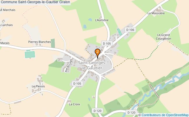 plan Commune Saint-Georges-le-Gaultier Associations commune Saint-Georges-le-Gaultier : 3 associations