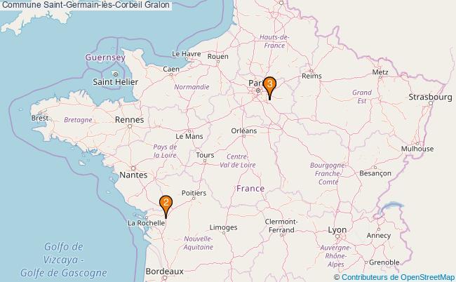 plan Commune Saint-Germain-lès-Corbeil Associations commune Saint-Germain-lès-Corbeil : 4 associations