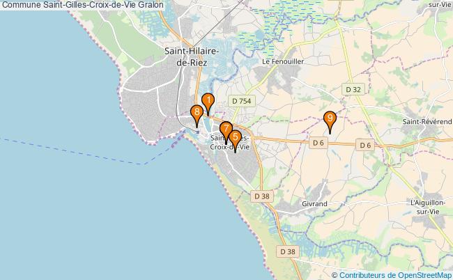 plan Commune Saint-Gilles-Croix-de-Vie Associations commune Saint-Gilles-Croix-de-Vie : 9 associations