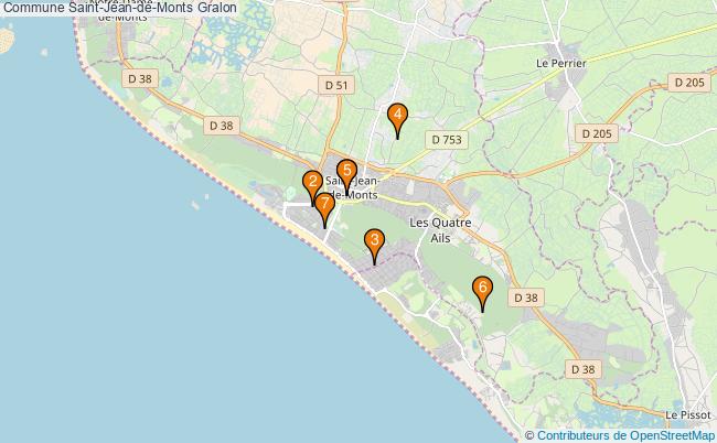 plan Commune Saint-Jean-de-Monts Associations commune Saint-Jean-de-Monts : 9 associations