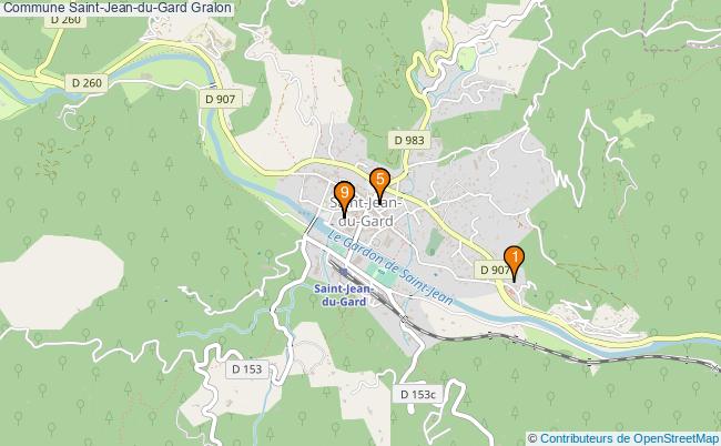 plan Commune Saint-Jean-du-Gard Associations commune Saint-Jean-du-Gard : 10 associations