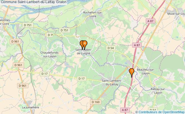 plan Commune Saint-Lambert-du-Lattay Associations commune Saint-Lambert-du-Lattay : 4 associations