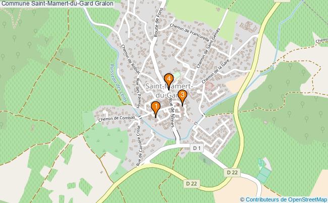 plan Commune Saint-Mamert-du-Gard Associations commune Saint-Mamert-du-Gard : 2 associations