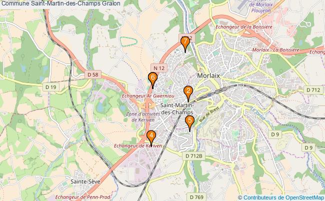 plan Commune Saint-Martin-des-Champs Associations commune Saint-Martin-des-Champs : 6 associations