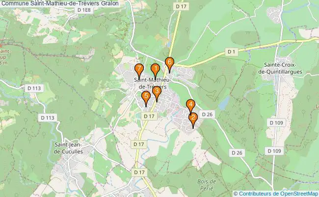plan Commune Saint-Mathieu-de-Tréviers Associations commune Saint-Mathieu-de-Tréviers : 7 associations