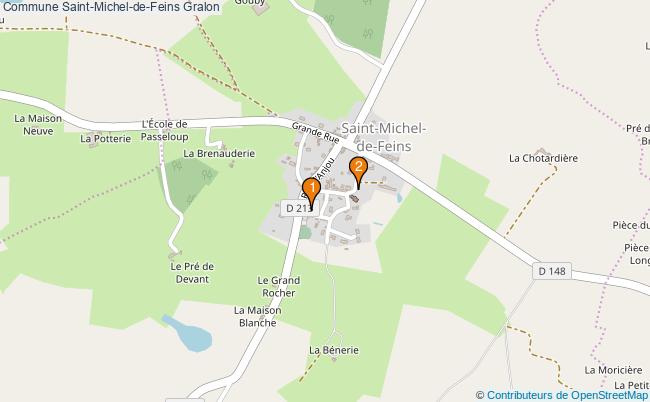 plan Commune Saint-Michel-de-Feins Associations commune Saint-Michel-de-Feins : 2 associations