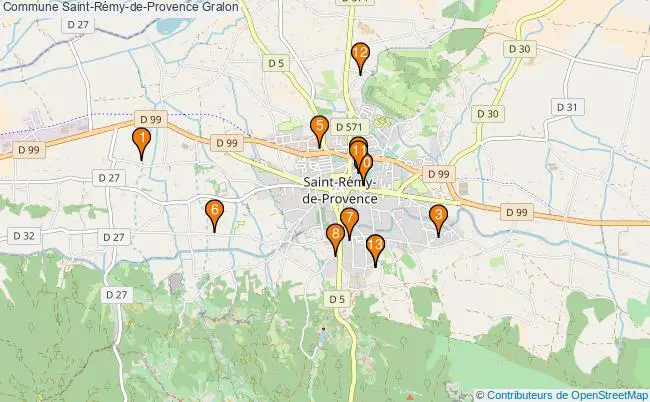 plan Commune Saint-Rémy-de-Provence Associations commune Saint-Rémy-de-Provence : 16 associations