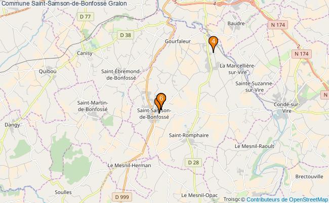 plan Commune Saint-Samson-de-Bonfossé Associations commune Saint-Samson-de-Bonfossé : 6 associations